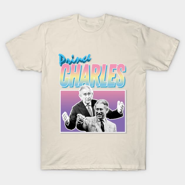Prince Charles Laughing Graphic Design 90s Style Hipster Statement Tee T-Shirt by DankFutura